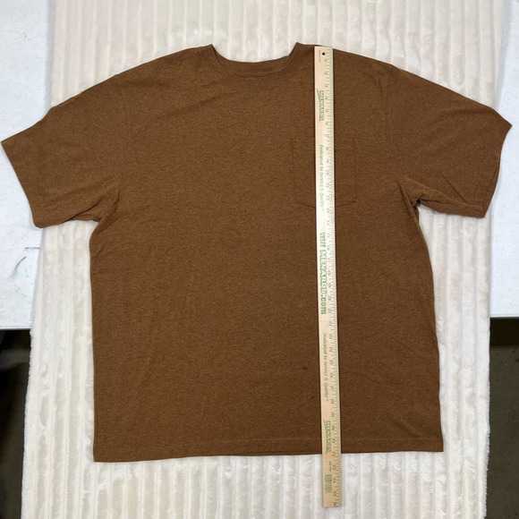 Carhartt 2XL Loose Fit Heather Brown Workwear Utility Outdoors T-Shirt - Picture 2 of 8